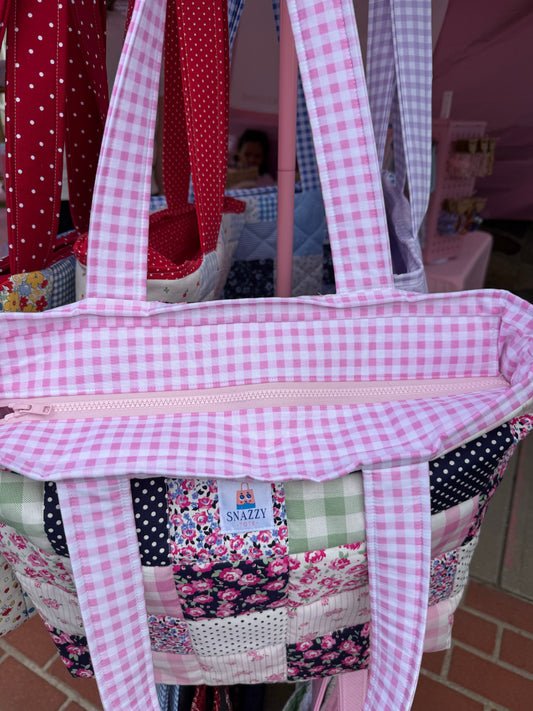 Charlotte Quilted Patchwork Tote Bag