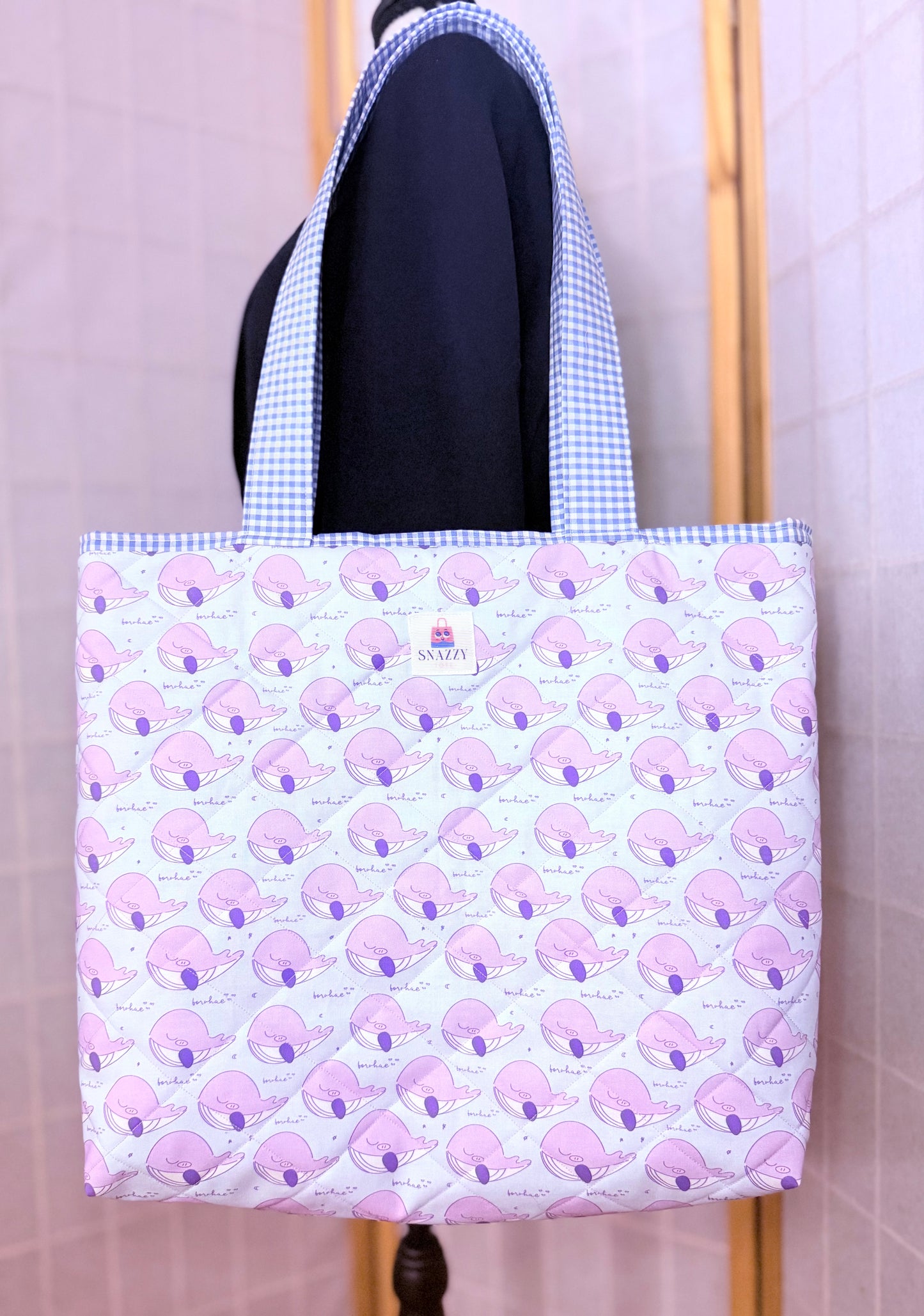 Borahae Whale Tote Bag