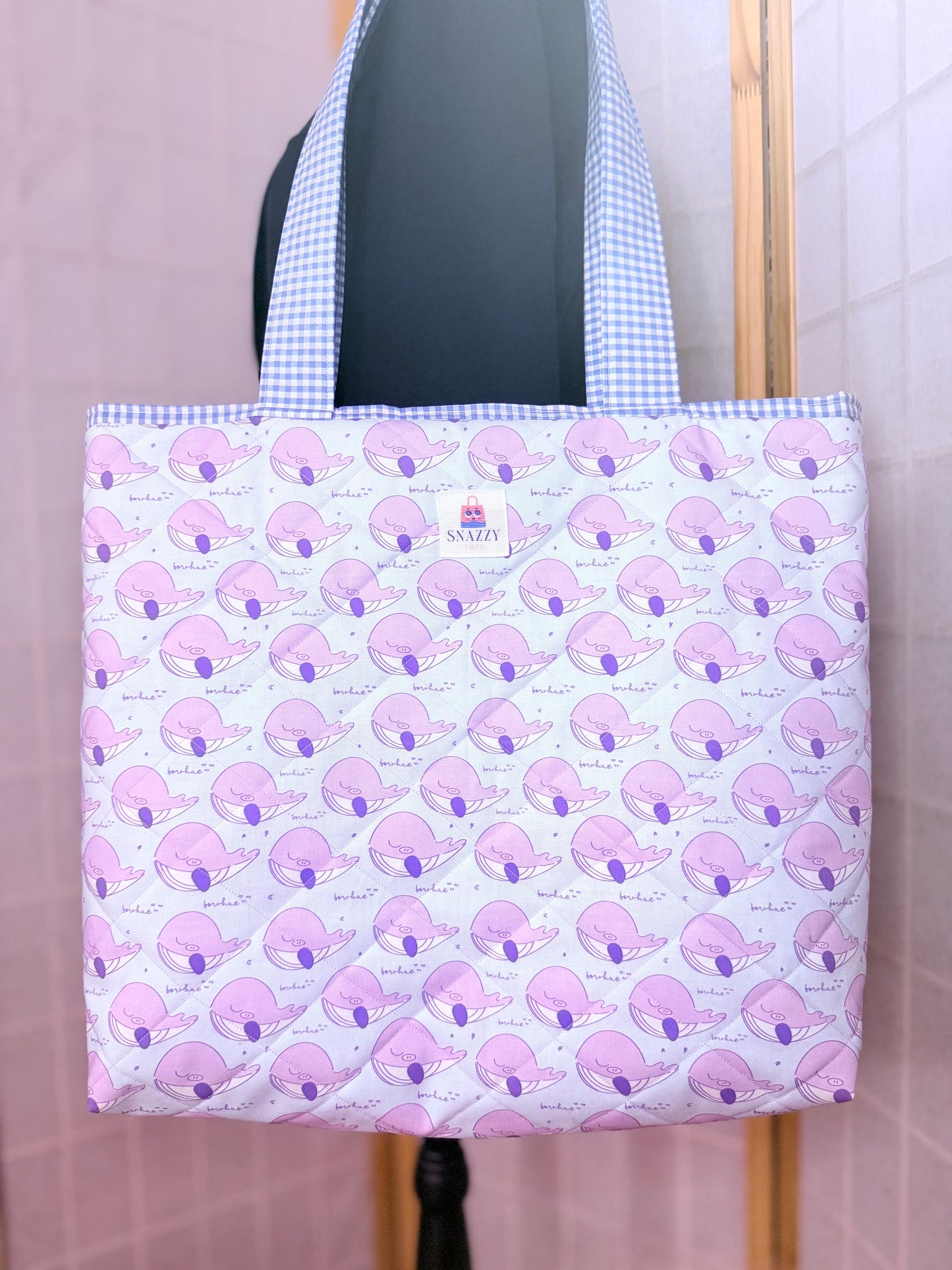 Borahae Whale Tote Bag
