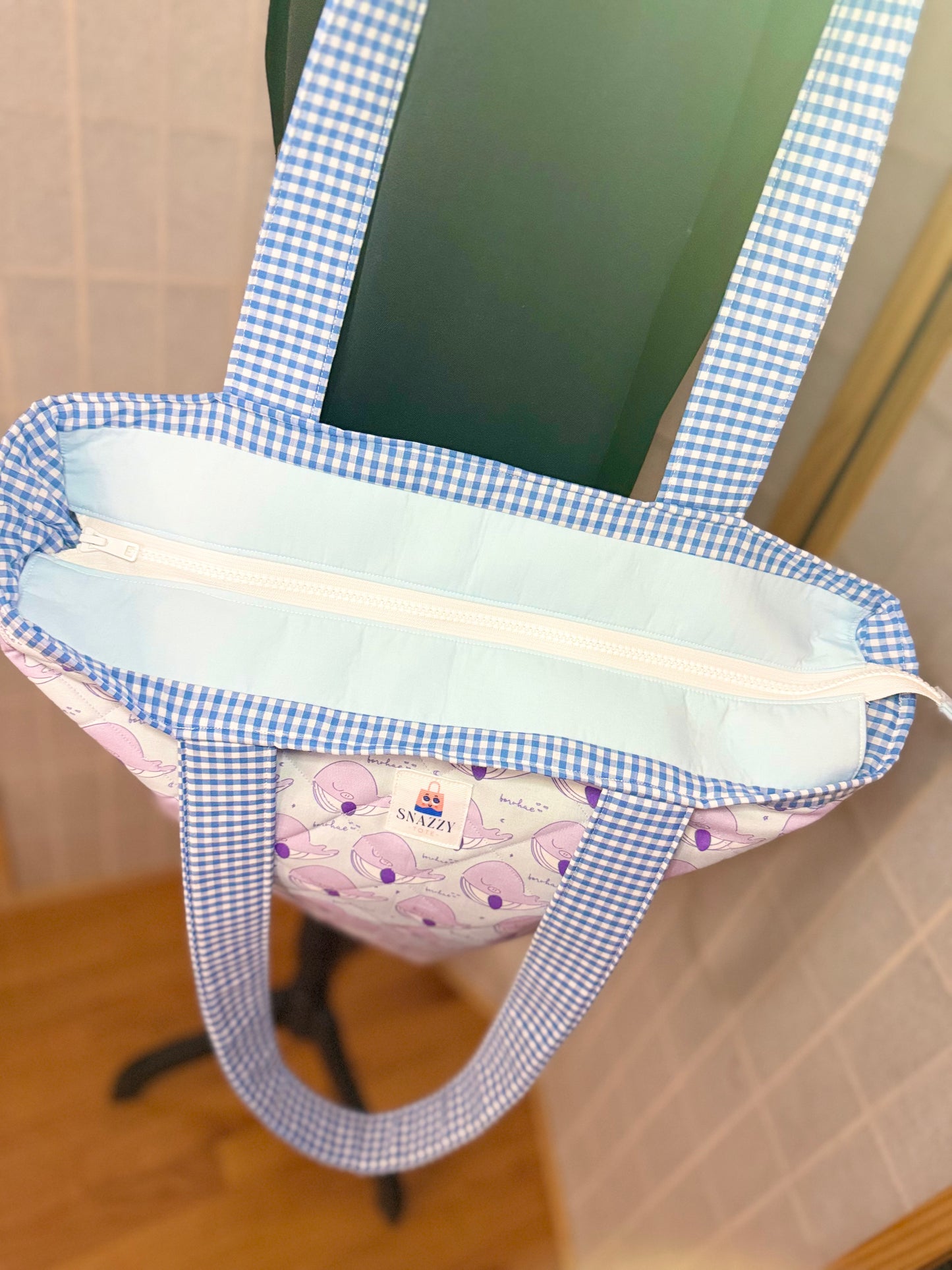 Borahae Whale Tote Bag