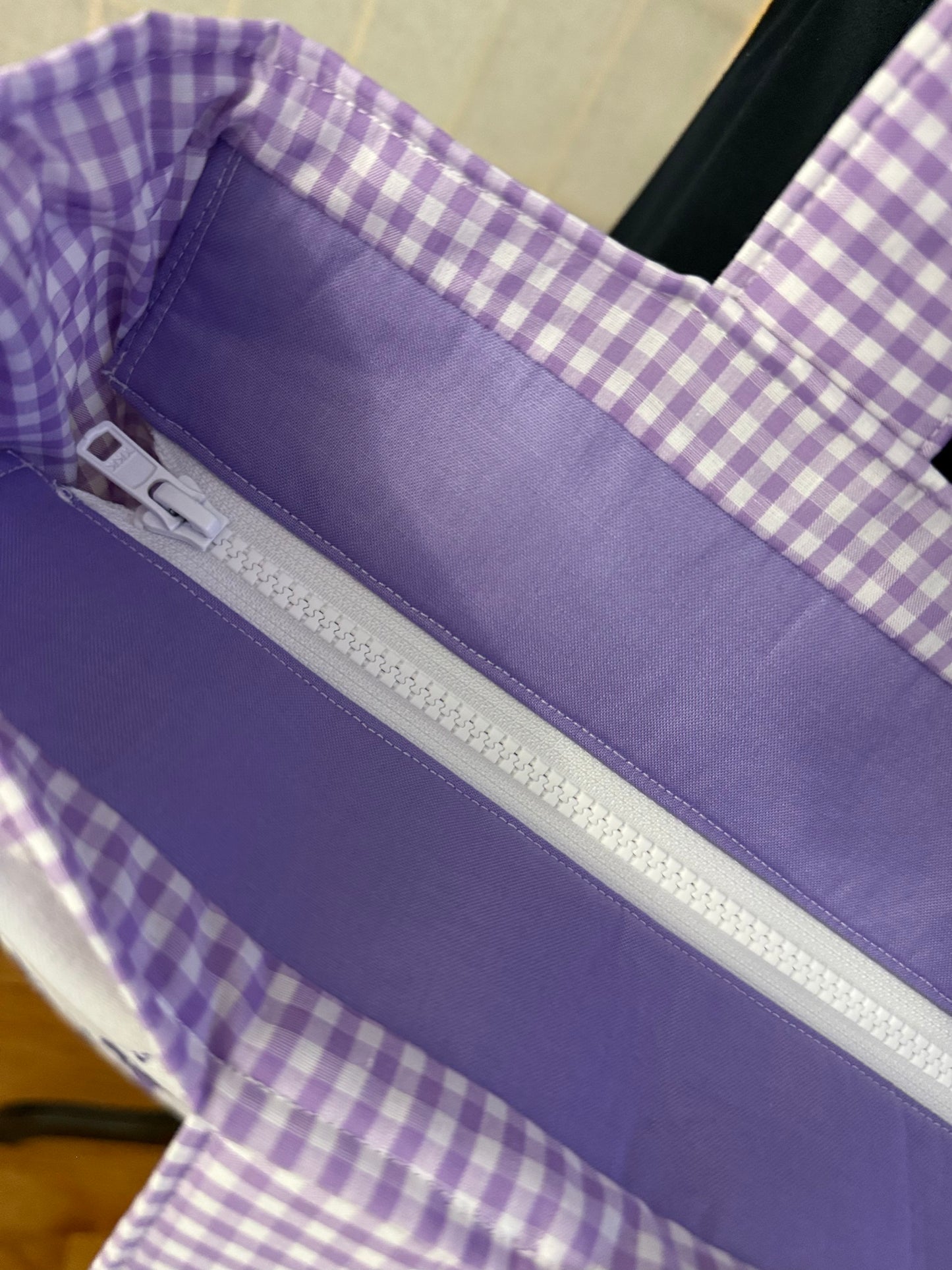 Bangtan Light Stick on Light purple Tote Bag